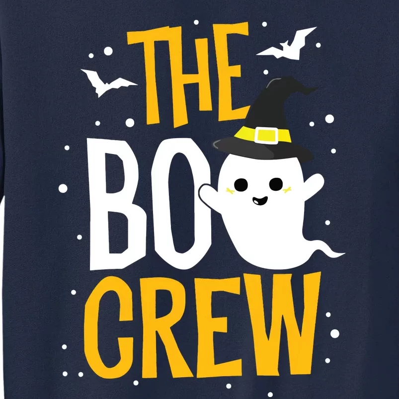 The Boo Crew Halloween Ghost Trick Treat Outfit Squad Team Tall Sweatshirt