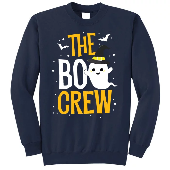 The Boo Crew Halloween Ghost Trick Treat Outfit Squad Team Tall Sweatshirt