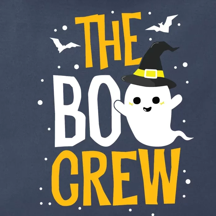 The Boo Crew Halloween Ghost Trick Treat Outfit Squad Team Zip Tote Bag