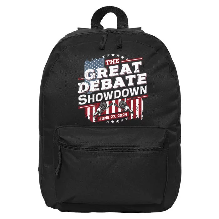 Trump Biden Debate June 27 Presidential Election 2024 16 in Basic Backpack