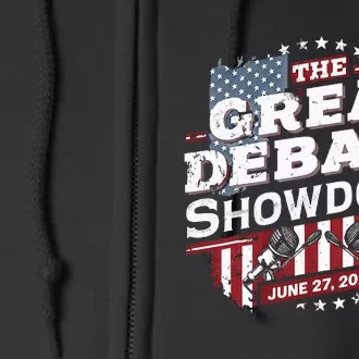 Trump Biden Debate June 27 Presidential Election 2024 Full Zip Hoodie