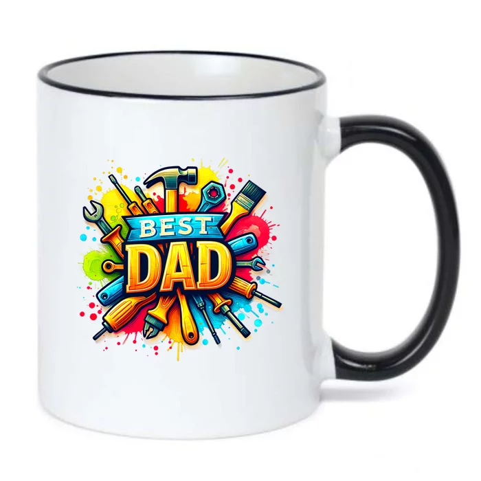 The Best Dad Tools Handyman Black Color Changing Mug