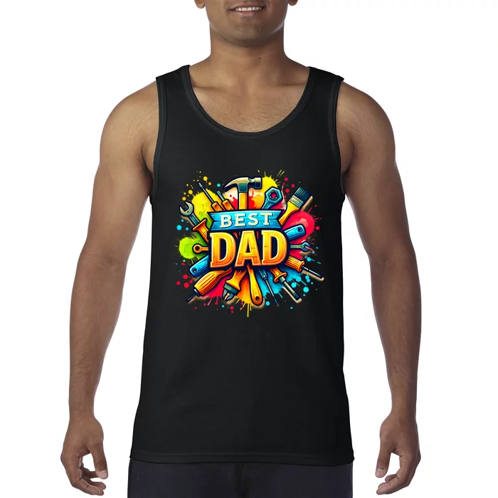 The Best Dad Tools Handyman Tank Top