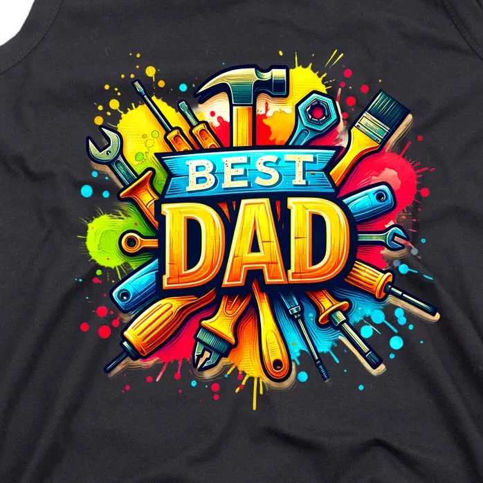 The Best Dad Tools Handyman Tank Top