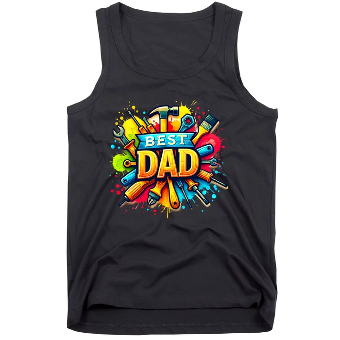 The Best Dad Tools Handyman Tank Top