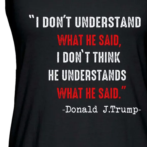 Trump Biden Debate Presidential Debate 2024 Ladies Essential Flowy Tank