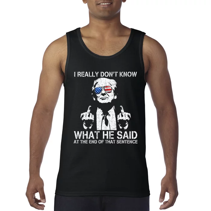 Trump Biden Debate Presidential Debate 2024 Funny Tank Top