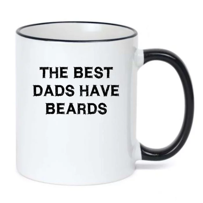 The Best Dads Have Beards Funny Gift Fatherscute Giftday Husband Fun Cute Gift Black Color Changing Mug