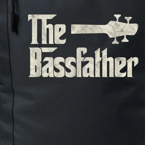 The Bassfather Distressed Bass Player Dad Fathers Day Daily Commute Backpack