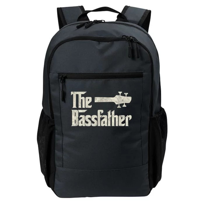 The Bassfather Distressed Bass Player Dad Fathers Day Daily Commute Backpack