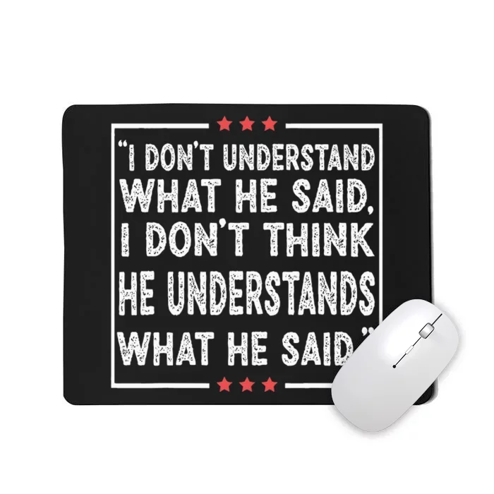 Trump Biden Debate Presidential Debate 2024 Funny Mousepad