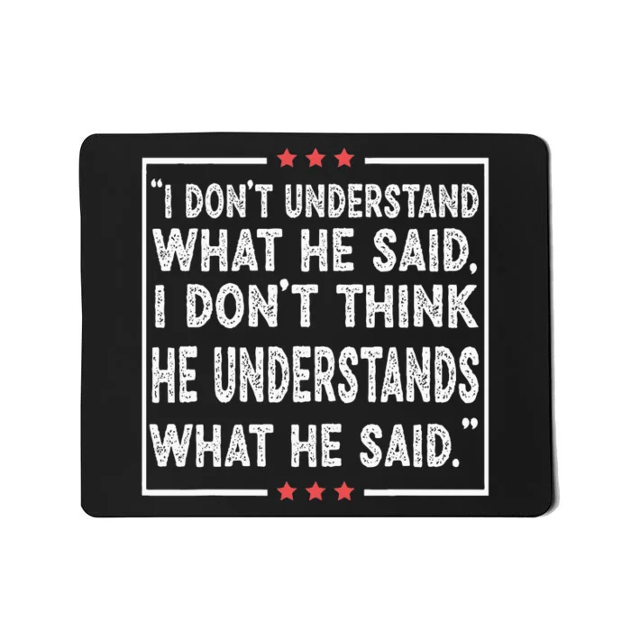 Trump Biden Debate Presidential Debate 2024 Funny Mousepad