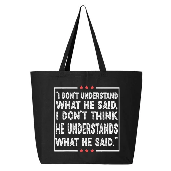 Trump Biden Debate Presidential Debate 2024 Funny 25L Jumbo Tote