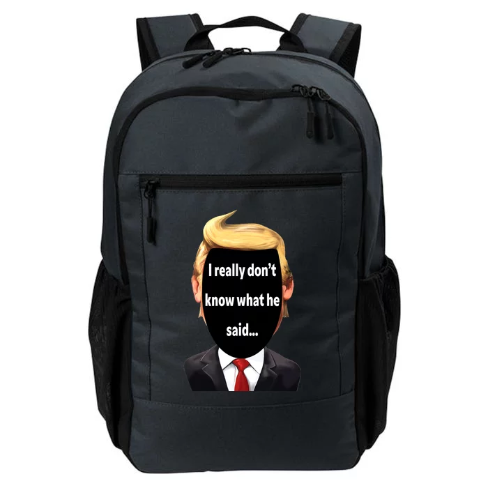 Trump Biden Debate 2024 I Really Dont Know What He Said Daily Commute Backpack