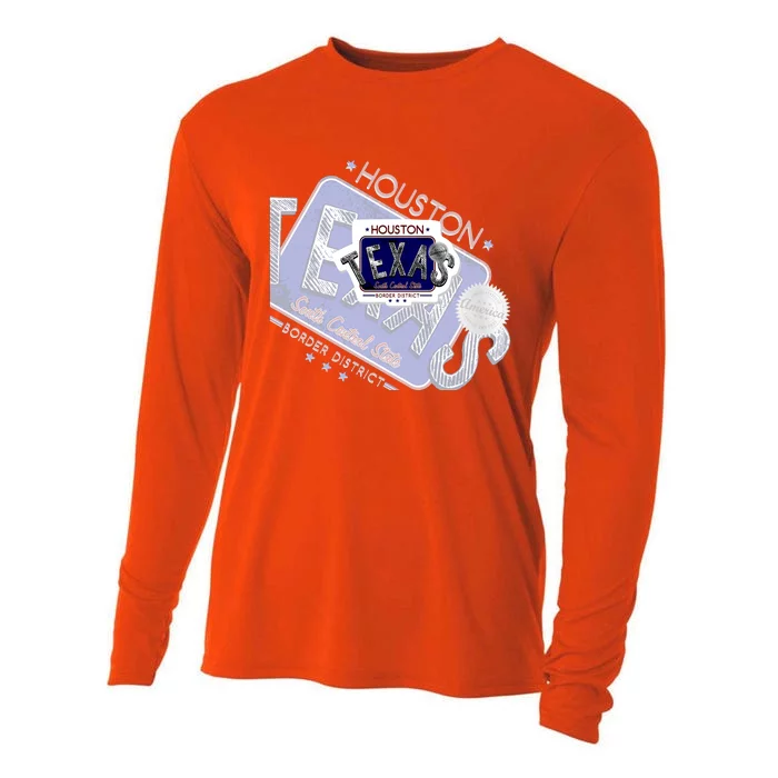 Texas Border District Cool State Logo Cooling Performance Long Sleeve Crew