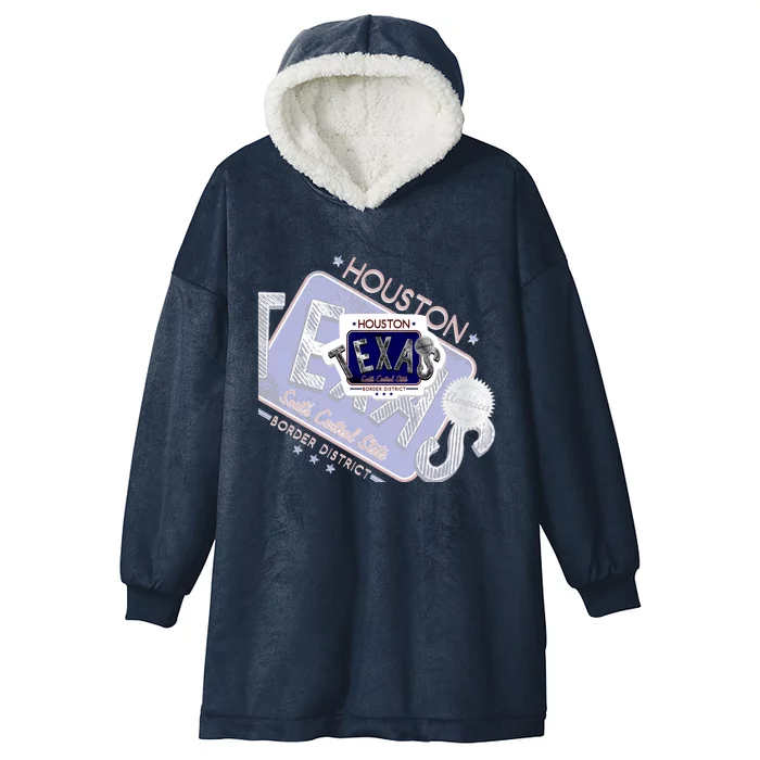 Texas Border District Cool State Logo Hooded Wearable Blanket