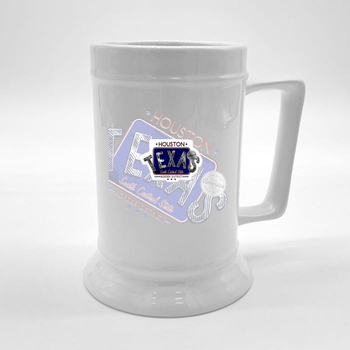 Texas Border District Cool State Logo Front & Back Beer Stein