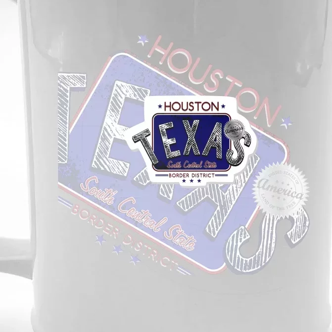 Texas Border District Cool State Logo Front & Back Beer Stein