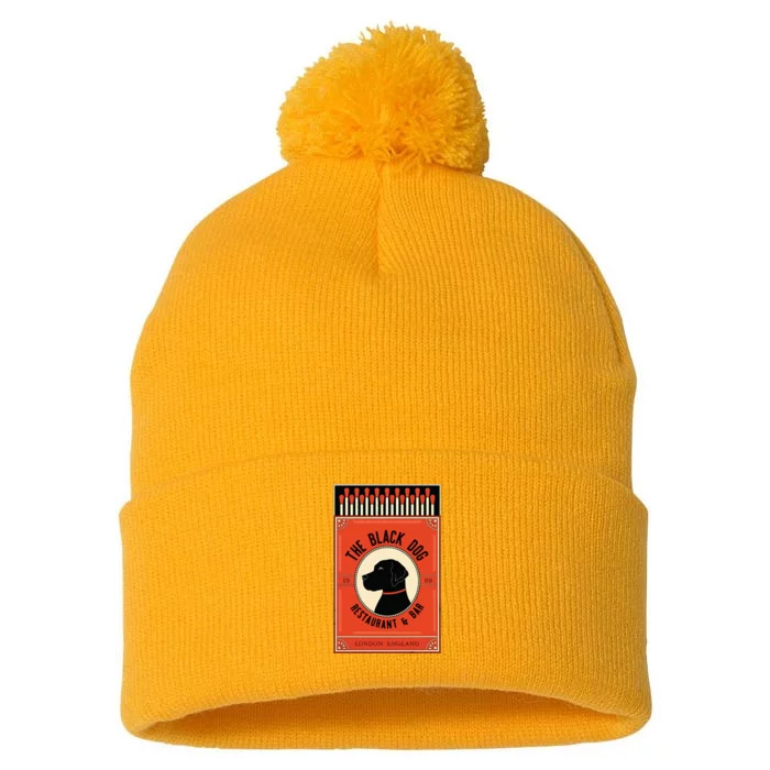 The Black Dog Pom Pom 12in Knit Beanie