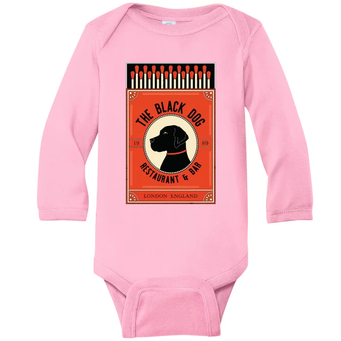 The Black Dog Baby Long Sleeve Bodysuit