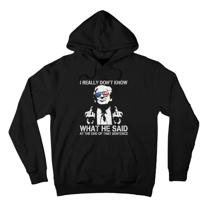 Trump Biden Debate Presidential Debate 2024 Tall Hoodie