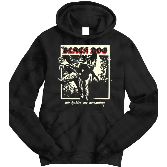 The Black Dog Old Habits Die Screaming Ttpd Tie Dye Hoodie