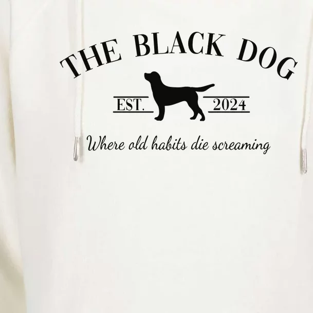 The Black Dog New Album Womens Funnel Neck Pullover Hood