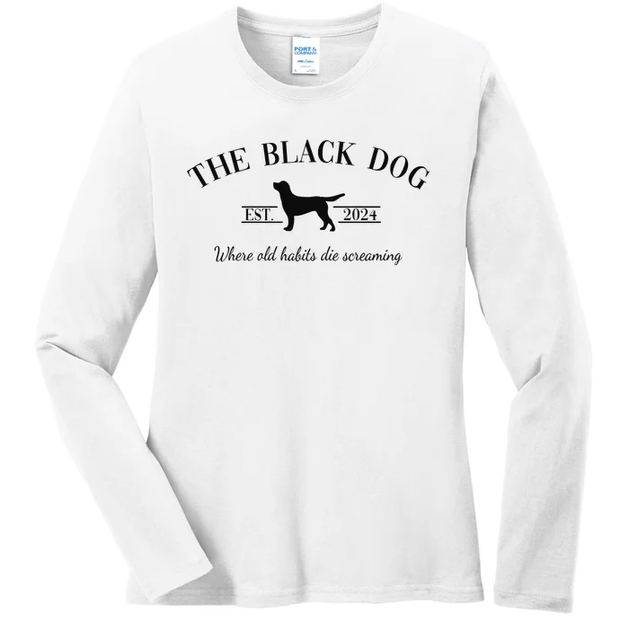 The Black Dog New Album Ladies Long Sleeve Shirt