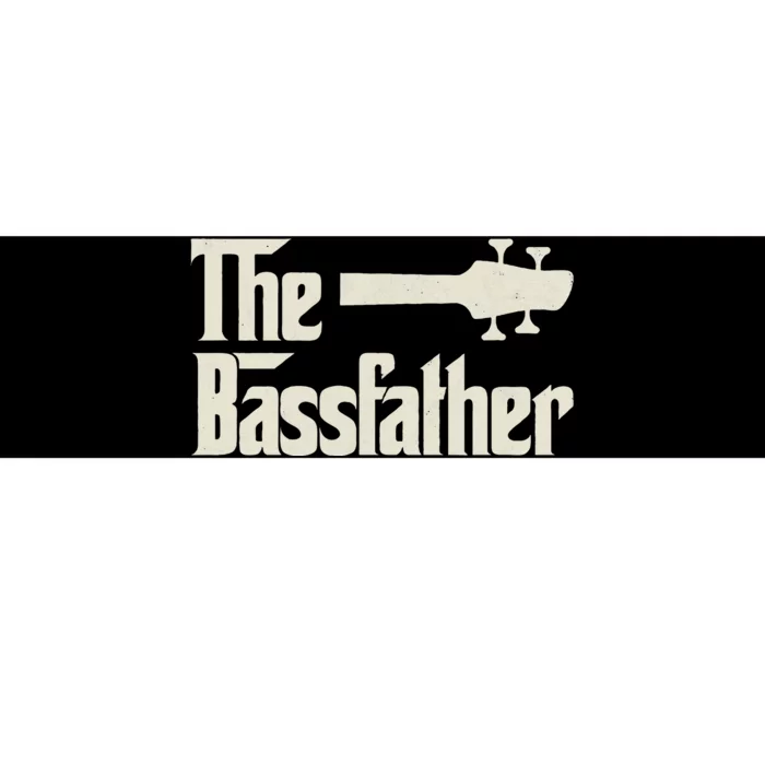 The Bassfather  Distressed Bass Player Dad Fathers Day Bumper Sticker