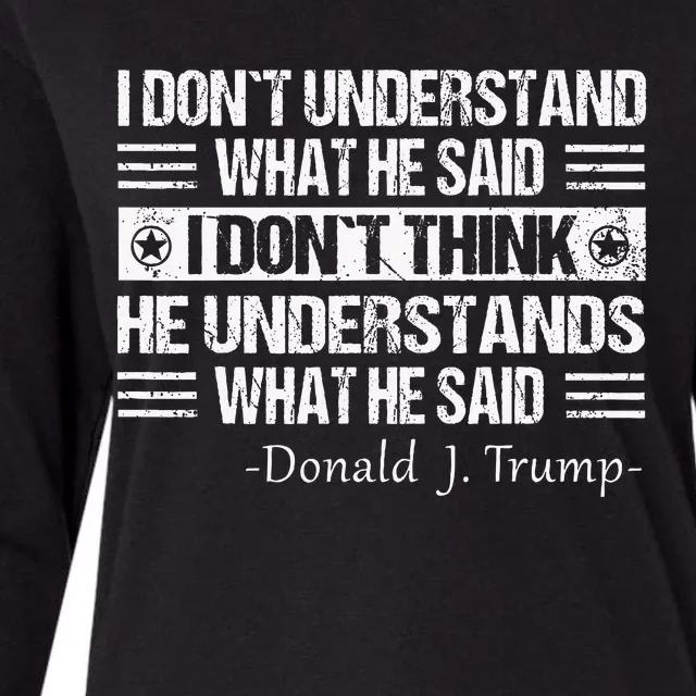 Trump Biden Debate Presidential Debate 2024 Womens Cotton Relaxed Long Sleeve T-Shirt