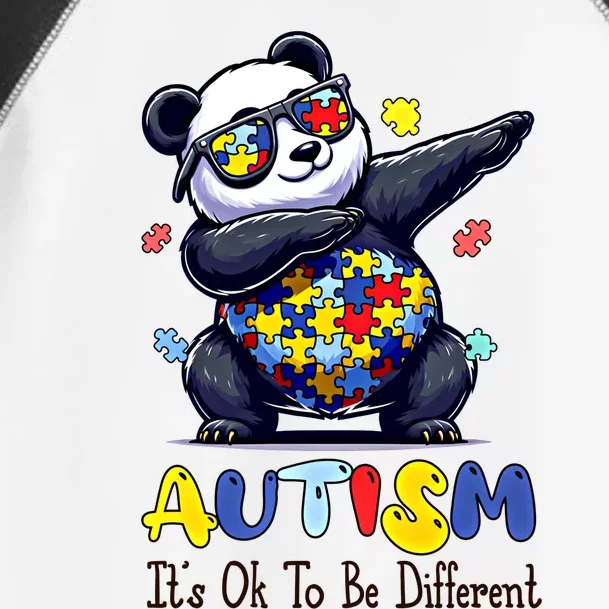 To Be Different Autism Awareness Dabbing Panda Animal Meaningful Gift Toddler Fine Jersey T-Shirt