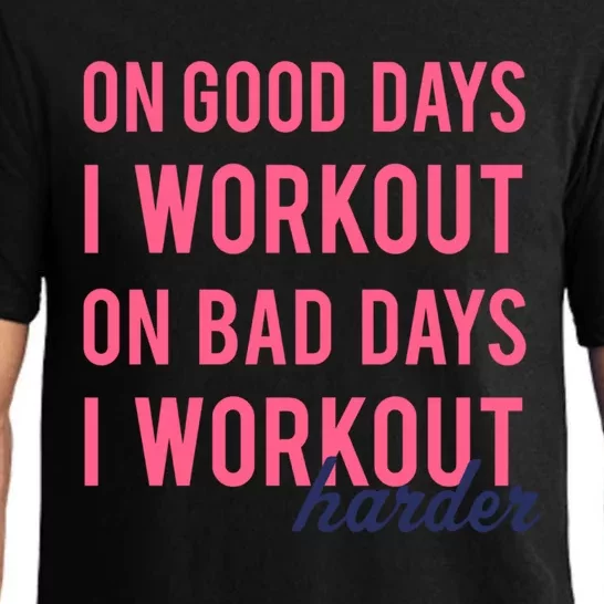 Trendy Bad Days I Workout Harder Fitness Gift Pajama Set