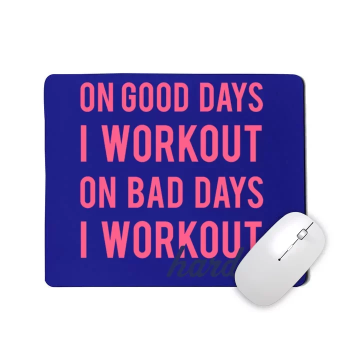 Trendy Bad Days I Workout Harder Fitness Gift Mousepad