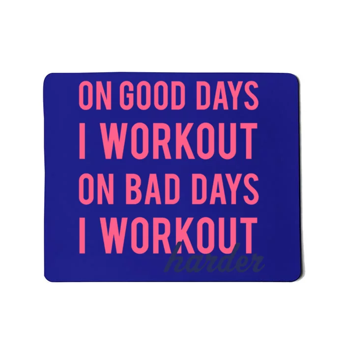 Trendy Bad Days I Workout Harder Fitness Gift Mousepad