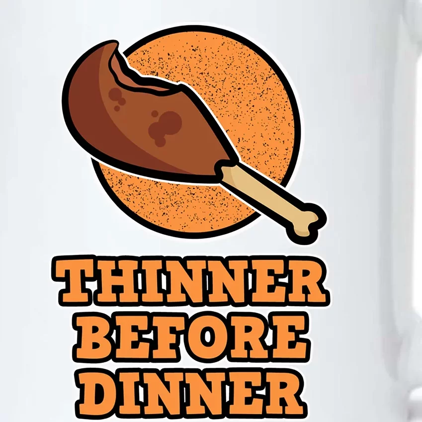 Thinner Before Dinner For Family Thanksgiving Gift Black Color Changing Mug