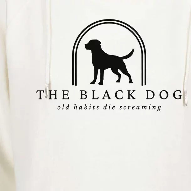 The Black Dog Womens Funnel Neck Pullover Hood