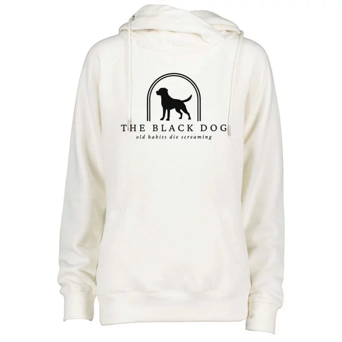 The Black Dog Womens Funnel Neck Pullover Hood