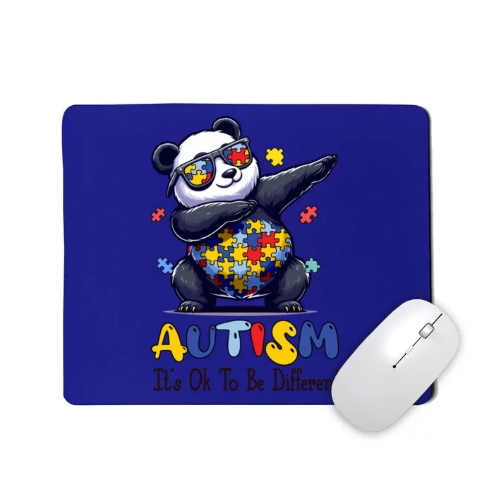 To Be Different Autism Awareness Dabbing Panda Animal Great Gift Mousepad