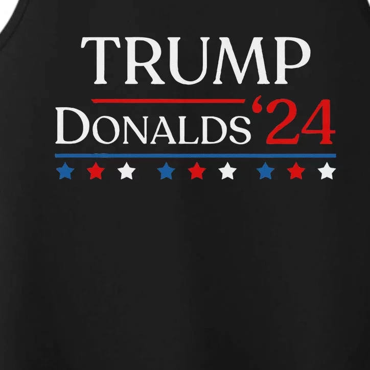 Trump Byron Donalds 2024 Donald Trump 47th President & Vp Performance Tank