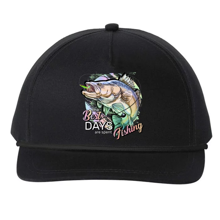 The Best Days Are Spent Fishing Snapback Five-Panel Rope Hat