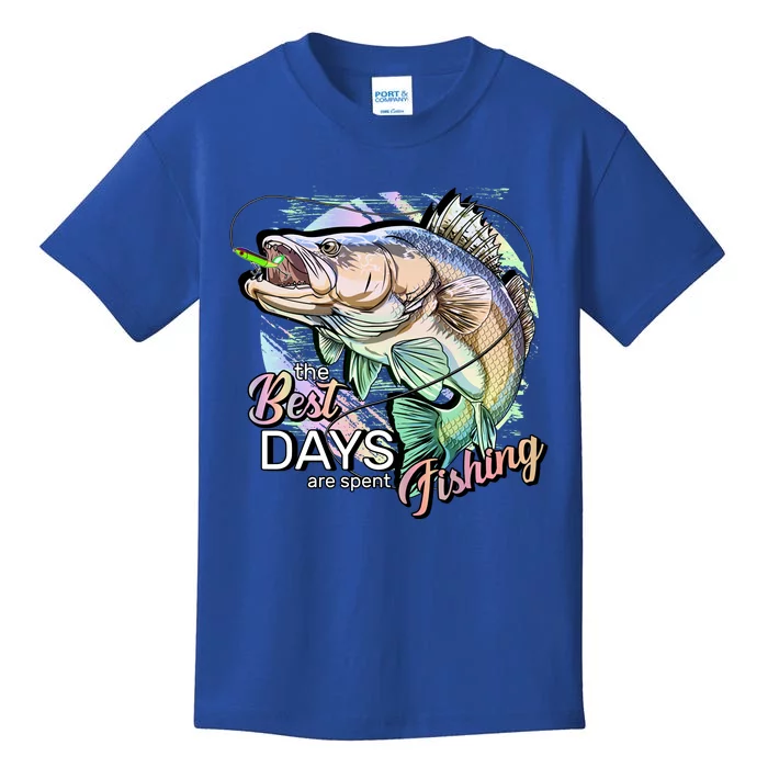 The Best Days Are Spent Fishing Kids T-Shirt