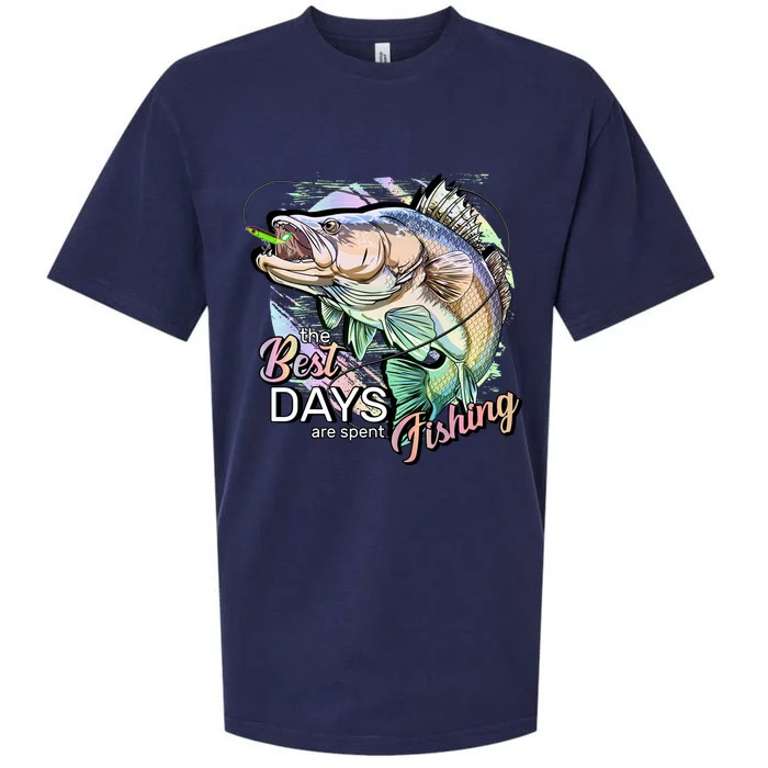 The Best Days Are Spent Fishing Sueded Cloud Jersey T-Shirt