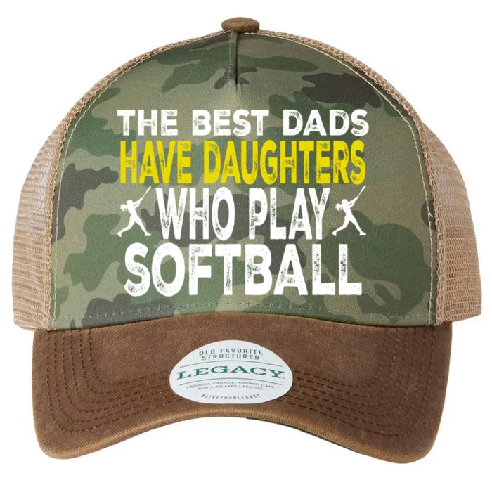 The Best Dads Have Daughters Who Play Softball Dad Daughter Meaningful Gift Legacy Tie Dye Trucker Hat