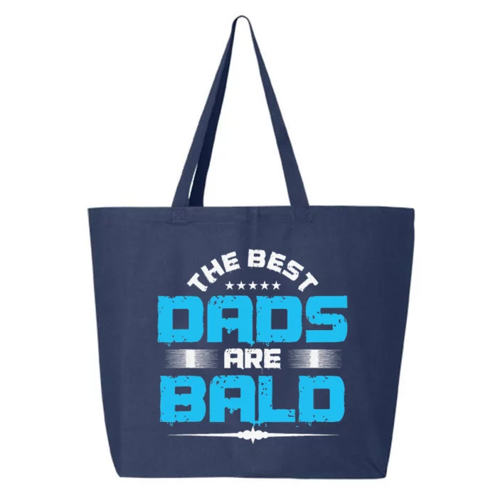 The Best Dads Are Bald Baldness Bald Head Hairless Gift 25L Jumbo Tote