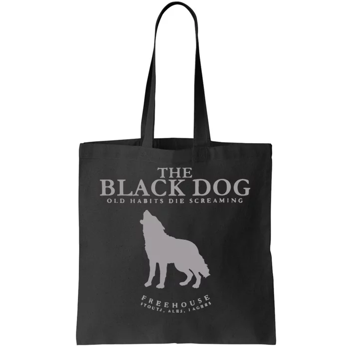 The Black Dog Tote Bag