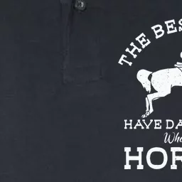 The Best Dads Have Daughters Who Ride Horses Horse Lover Softstyle Adult Sport Polo