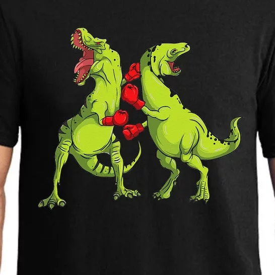 TRex Boxing  Dinosaur Pajama Set