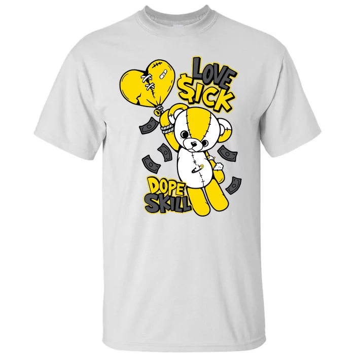 Teddy Bear Dope Skill Love Sick Flying Balloon Tall T-Shirt