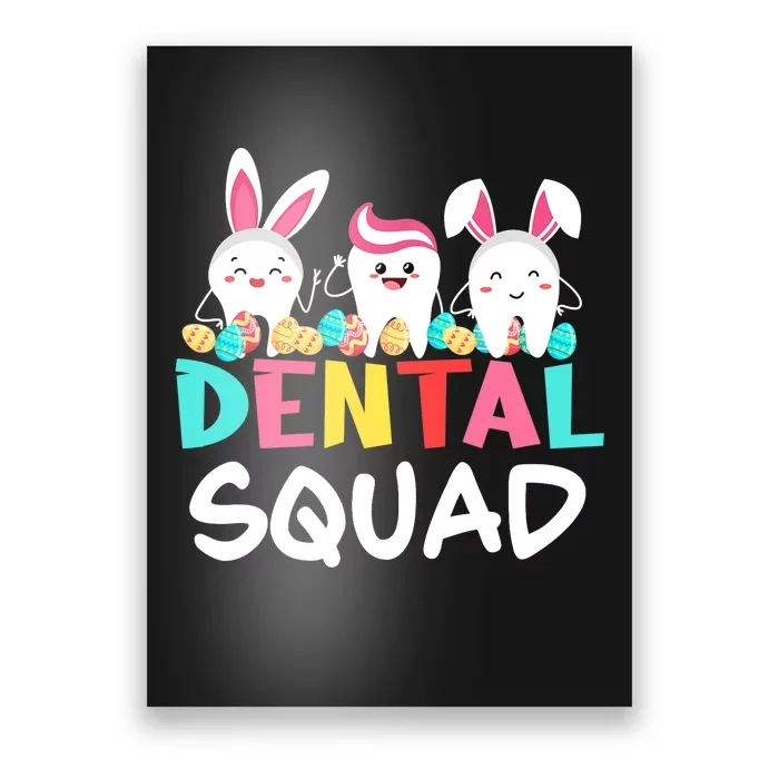 Tooth Bunny Easter Day Dentist Dental Hygienist Assistant Poster