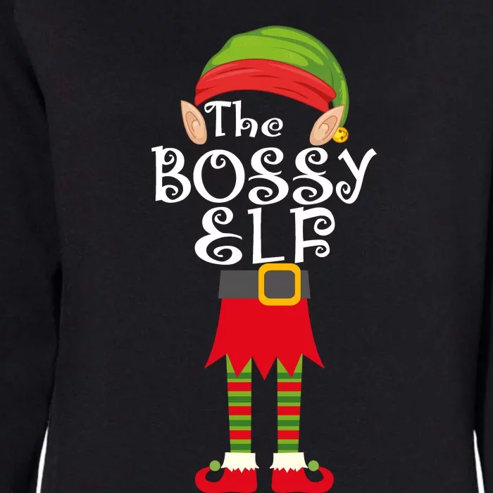 The Bossy Elf Womens California Wash Sweatshirt